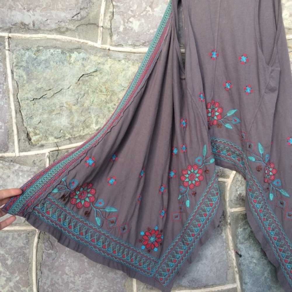 Johnny Was Tierra embroidered draped vest